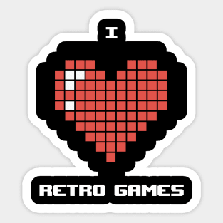 I love retro games Sticker